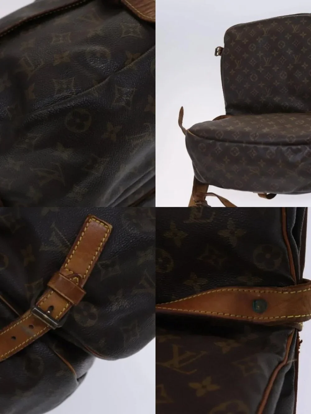 LOUIS VUITTON Monogram Saumur 35 Shoulder Bag M42254 LV Auth hk2284 - Picture 13 of 15
